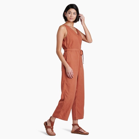 KUHL Fresco Jumpsuit Color Clay, so M - Picture 3 of 10